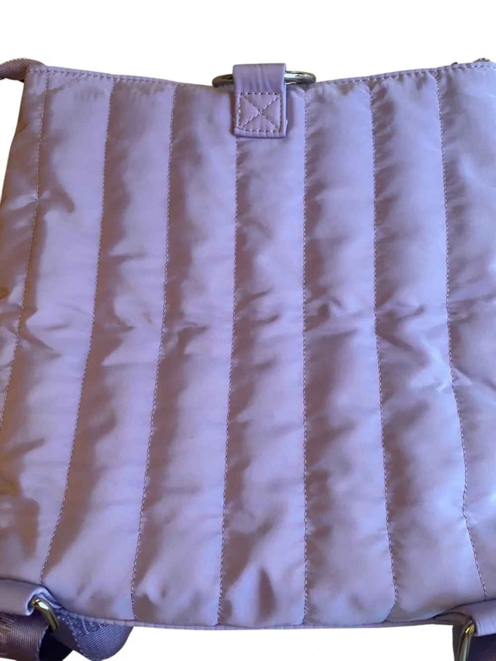3/$29 Steve Madden Sumba Purple Quilted Nylon Backpack